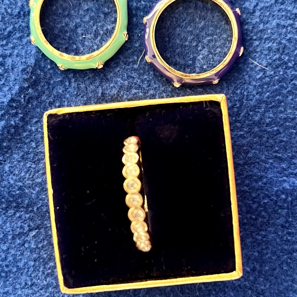 Enamel stack bands with crystals - Picture 7 of 9
